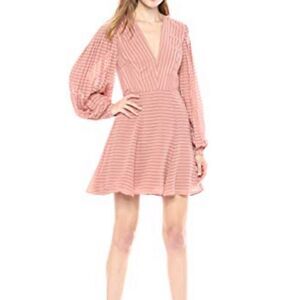 Keepsake The Label Waterfall Rosewood Dress- worn once